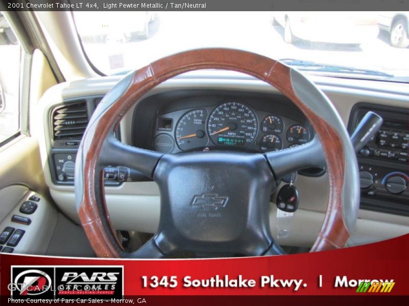 Light Pewter Metallic / Tan/Neutral 2001 Chevrolet Tahoe LT 4x4