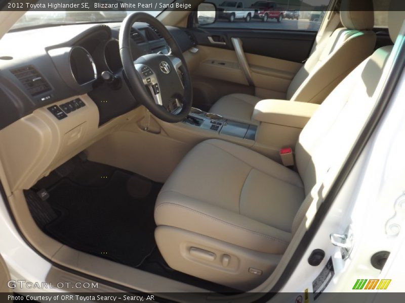  2012 Highlander SE Sand Beige Interior