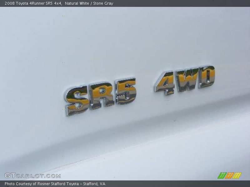 Natural White / Stone Gray 2008 Toyota 4Runner SR5 4x4
