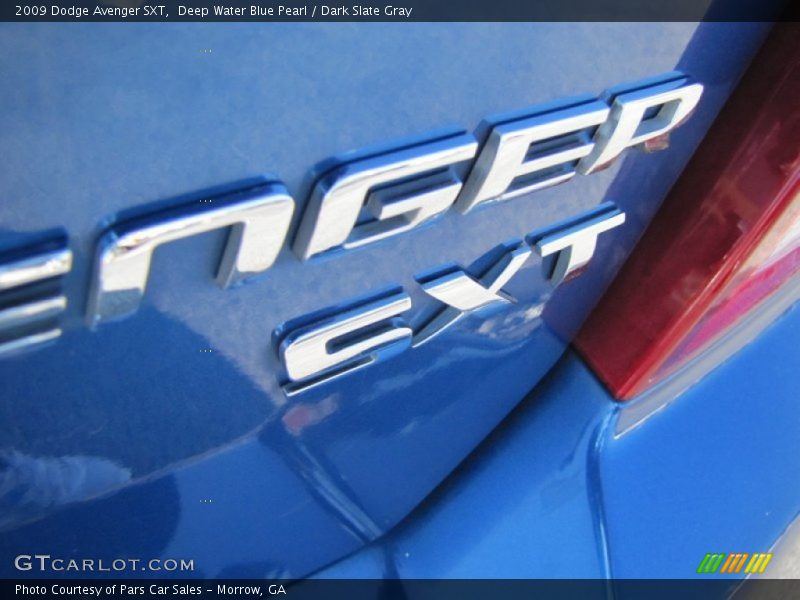 Deep Water Blue Pearl / Dark Slate Gray 2009 Dodge Avenger SXT