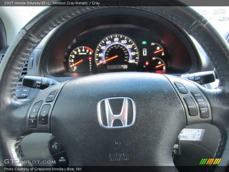 Nimbus Gray Metallic / Gray 2007 Honda Odyssey EX-L