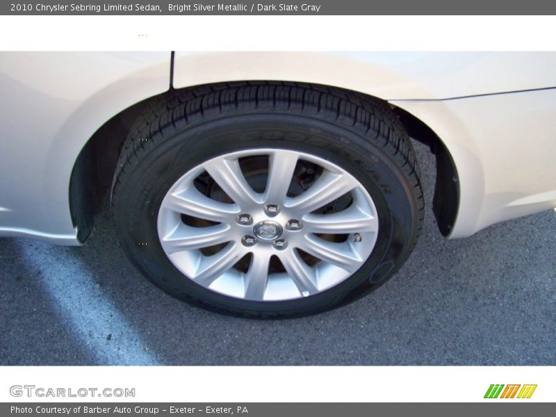 Bright Silver Metallic / Dark Slate Gray 2010 Chrysler Sebring Limited Sedan