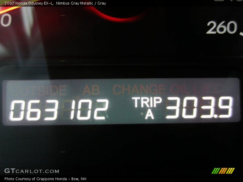 Nimbus Gray Metallic / Gray 2007 Honda Odyssey EX-L