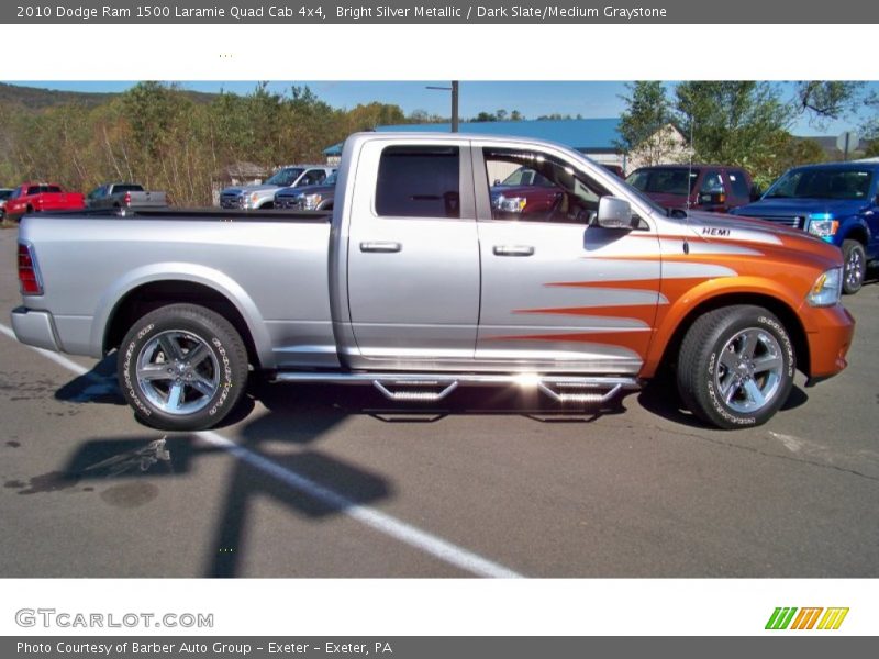 Bright Silver Metallic / Dark Slate/Medium Graystone 2010 Dodge Ram 1500 Laramie Quad Cab 4x4