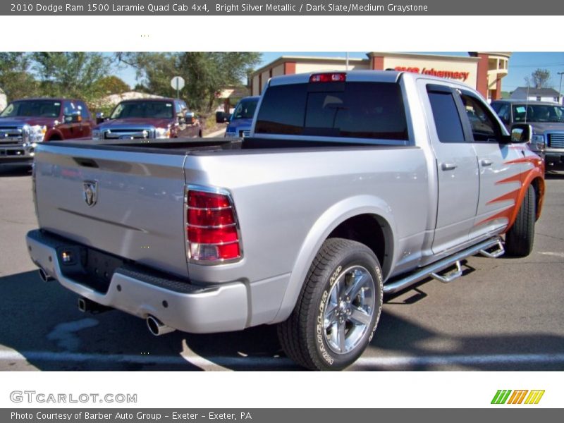 Bright Silver Metallic / Dark Slate/Medium Graystone 2010 Dodge Ram 1500 Laramie Quad Cab 4x4