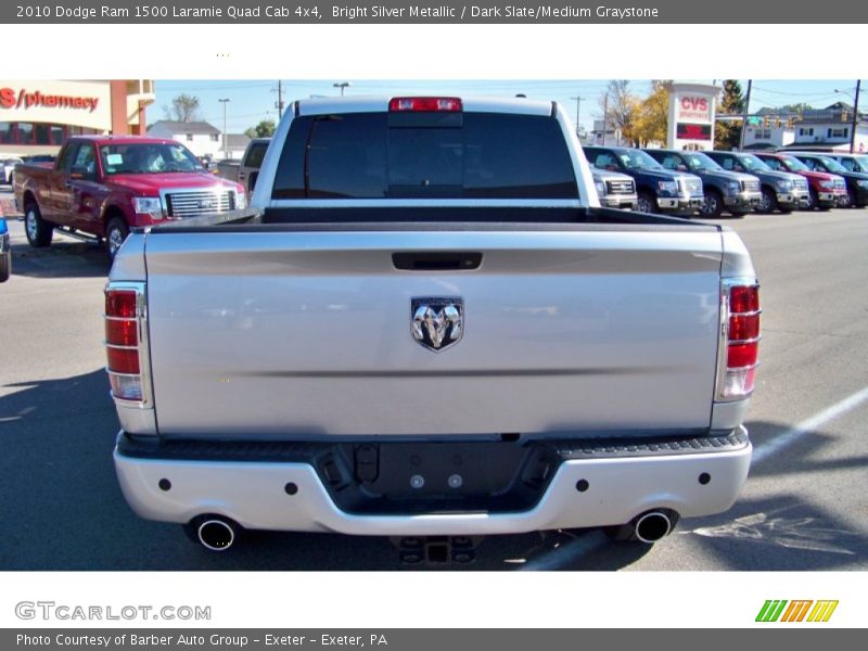 Bright Silver Metallic / Dark Slate/Medium Graystone 2010 Dodge Ram 1500 Laramie Quad Cab 4x4