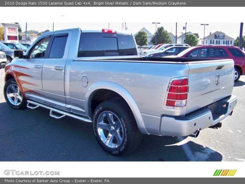 Bright Silver Metallic / Dark Slate/Medium Graystone 2010 Dodge Ram 1500 Laramie Quad Cab 4x4