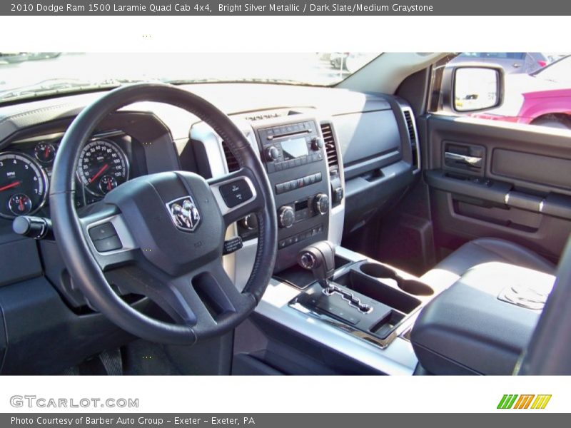 Bright Silver Metallic / Dark Slate/Medium Graystone 2010 Dodge Ram 1500 Laramie Quad Cab 4x4