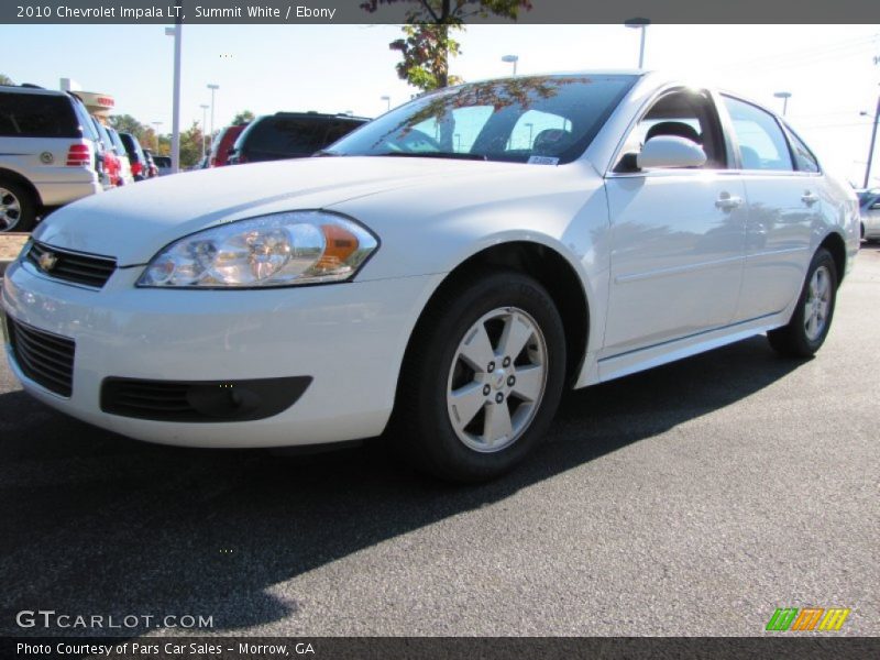 Summit White / Ebony 2010 Chevrolet Impala LT