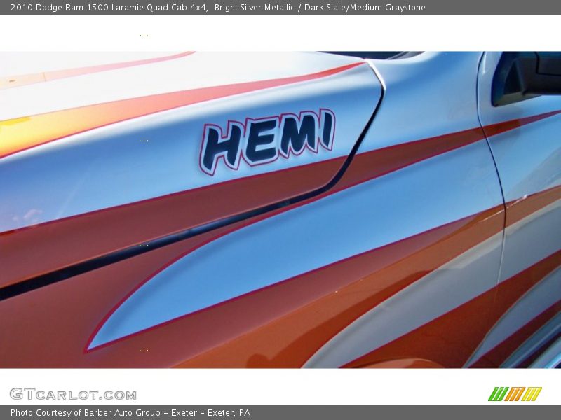 Bright Silver Metallic / Dark Slate/Medium Graystone 2010 Dodge Ram 1500 Laramie Quad Cab 4x4