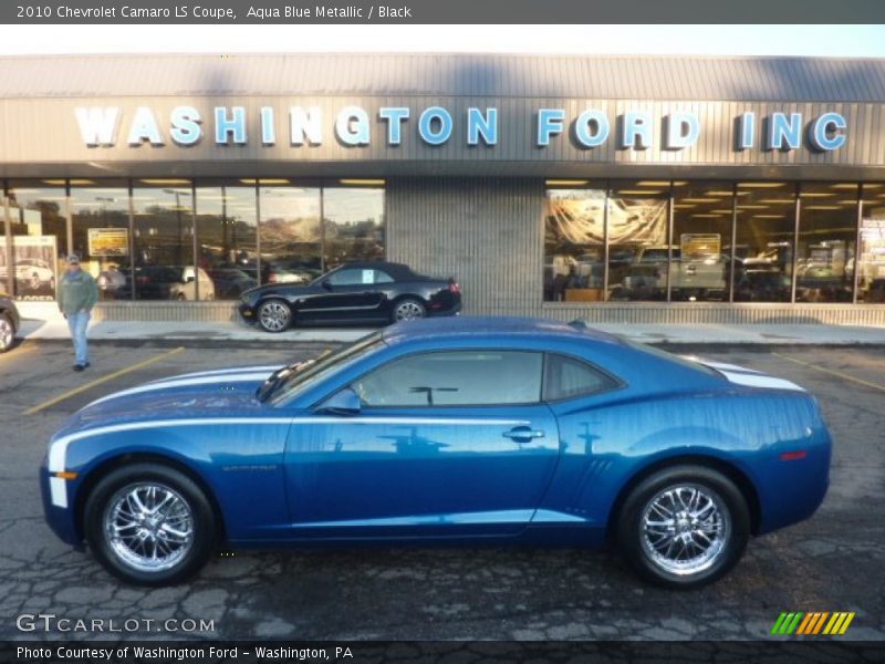 Aqua Blue Metallic / Black 2010 Chevrolet Camaro LS Coupe