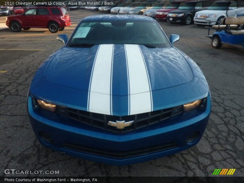 Aqua Blue Metallic / Black 2010 Chevrolet Camaro LS Coupe