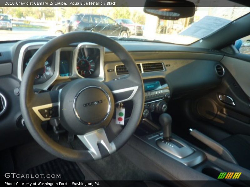 Aqua Blue Metallic / Black 2010 Chevrolet Camaro LS Coupe