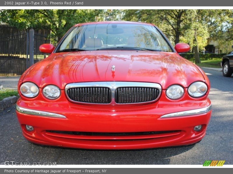 Phoenix Red / Sand 2002 Jaguar X-Type 3.0