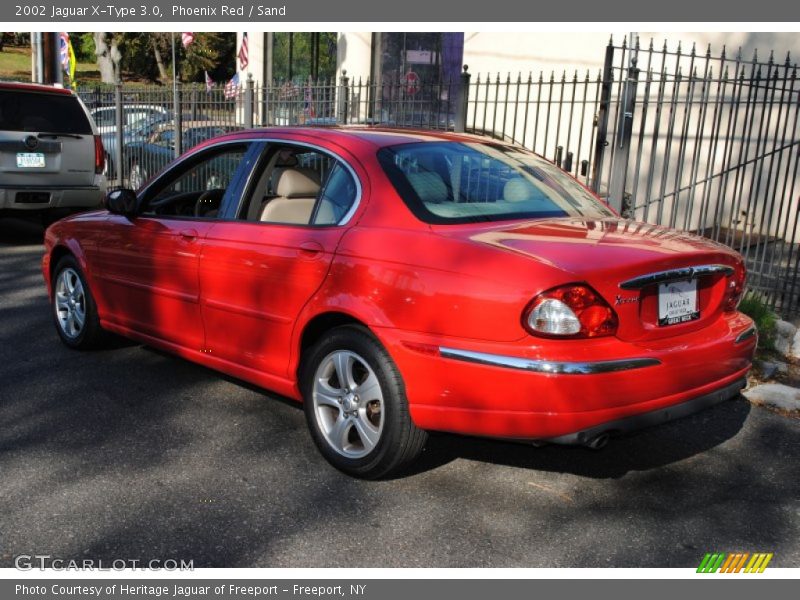 Phoenix Red / Sand 2002 Jaguar X-Type 3.0
