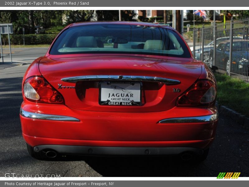 Phoenix Red / Sand 2002 Jaguar X-Type 3.0