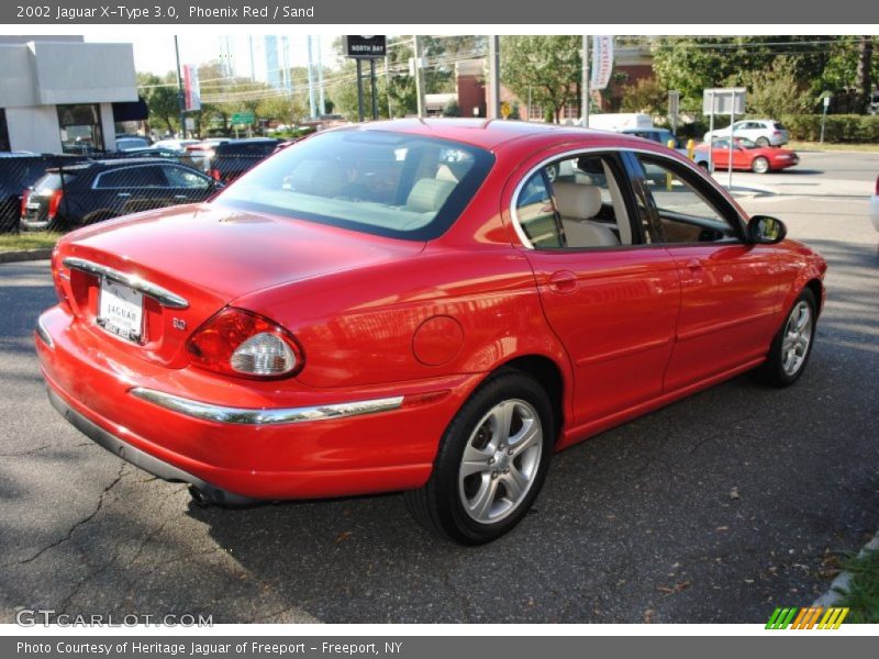 Phoenix Red / Sand 2002 Jaguar X-Type 3.0