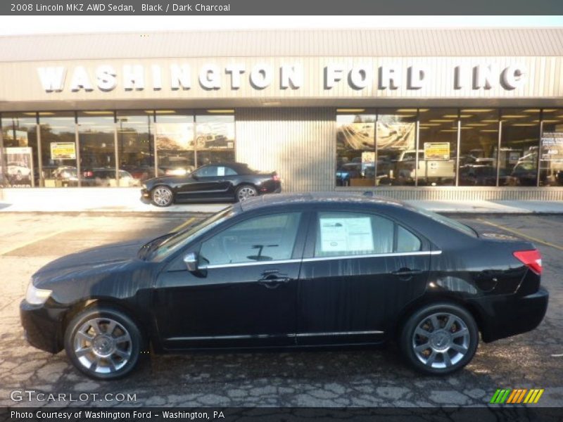 Black / Dark Charcoal 2008 Lincoln MKZ AWD Sedan