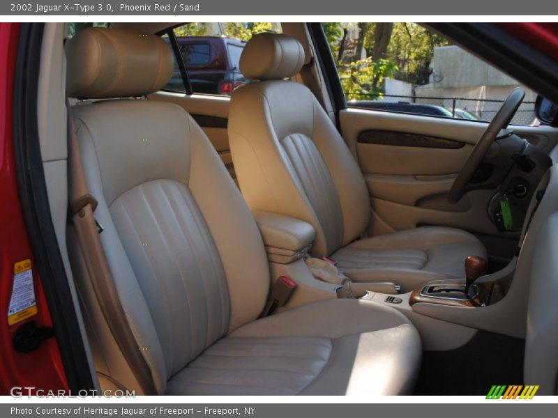 Phoenix Red / Sand 2002 Jaguar X-Type 3.0