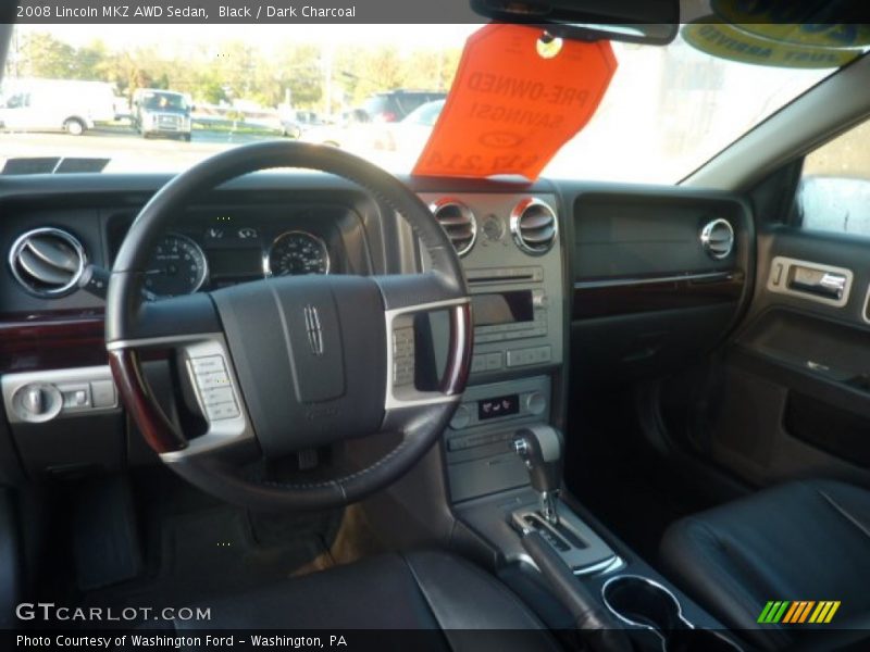 Black / Dark Charcoal 2008 Lincoln MKZ AWD Sedan