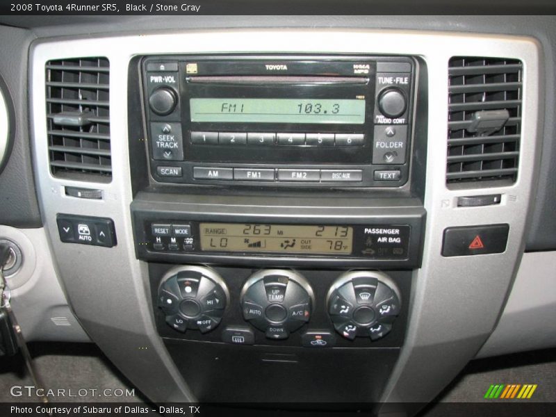 Black / Stone Gray 2008 Toyota 4Runner SR5