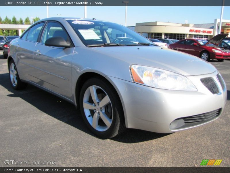 Liquid Silver Metallic / Ebony 2006 Pontiac G6 GTP Sedan
