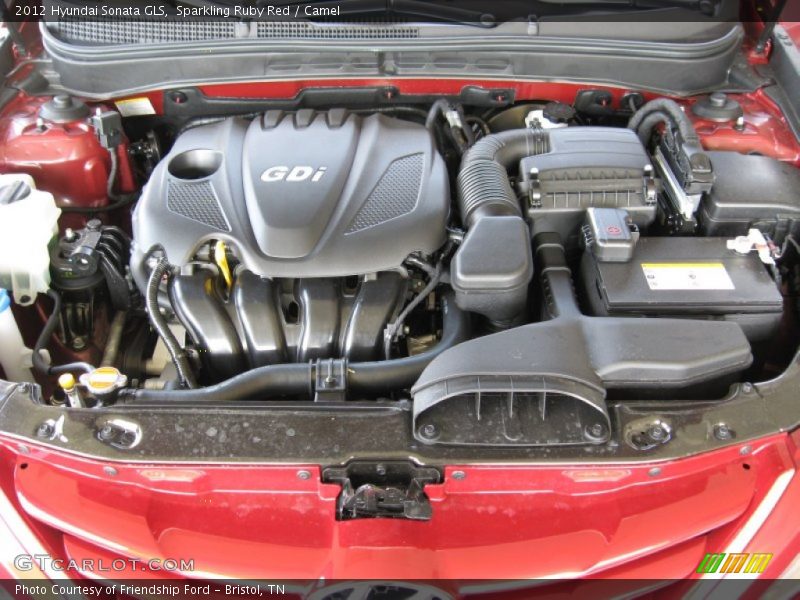 Sparkling Ruby Red / Camel 2012 Hyundai Sonata GLS