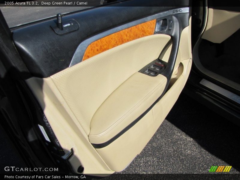 Deep Green Pearl / Camel 2005 Acura TL 3.2