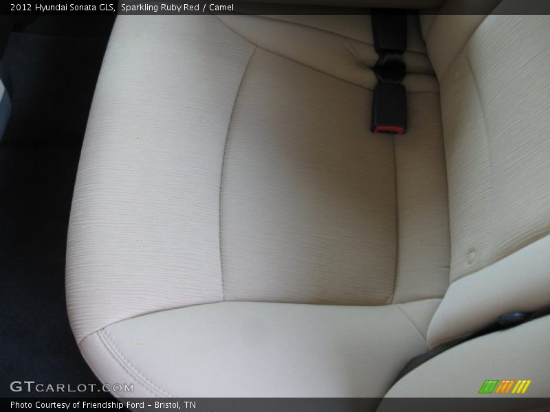 Sparkling Ruby Red / Camel 2012 Hyundai Sonata GLS