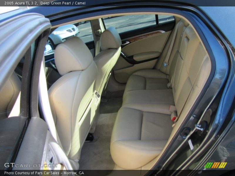 Deep Green Pearl / Camel 2005 Acura TL 3.2