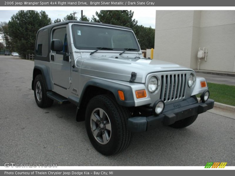Bright Silver Metallic / Dark Slate Gray 2006 Jeep Wrangler Sport 4x4 Right Hand Drive