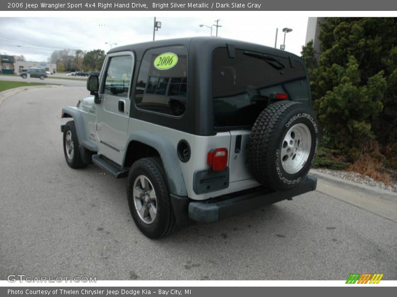 Bright Silver Metallic / Dark Slate Gray 2006 Jeep Wrangler Sport 4x4 Right Hand Drive