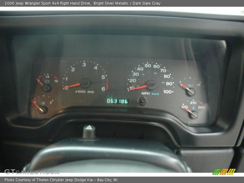  2006 Wrangler Sport 4x4 Right Hand Drive Sport 4x4 Right Hand Drive Gauges