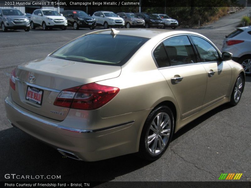 Champagne Beige Metallic / Cashmere 2012 Hyundai Genesis 3.8 Sedan