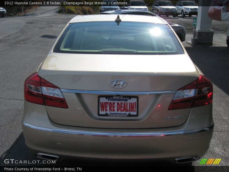 Champagne Beige Metallic / Cashmere 2012 Hyundai Genesis 3.8 Sedan