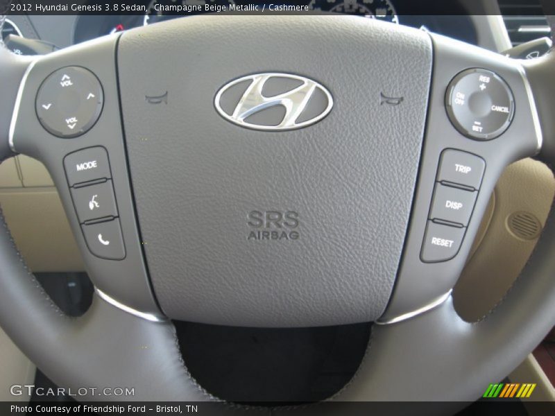 Controls of 2012 Genesis 3.8 Sedan
