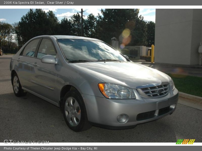 Clear Silver / Gray 2006 Kia Spectra EX Sedan