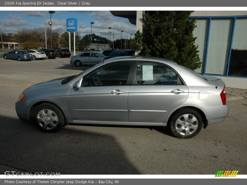 Clear Silver / Gray 2006 Kia Spectra EX Sedan