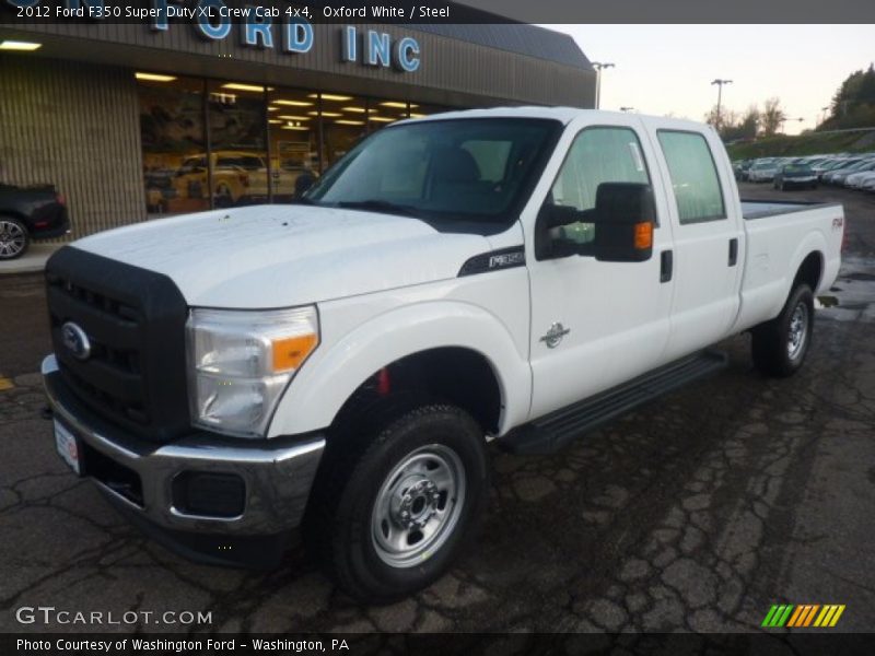 Oxford White / Steel 2012 Ford F350 Super Duty XL Crew Cab 4x4