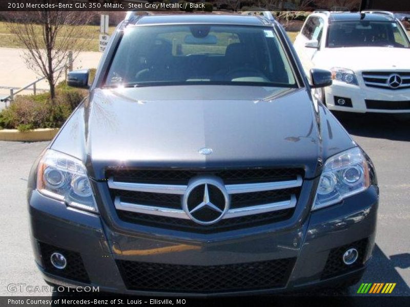 Steel Grey Metallic / Black 2010 Mercedes-Benz GLK 350 4Matic
