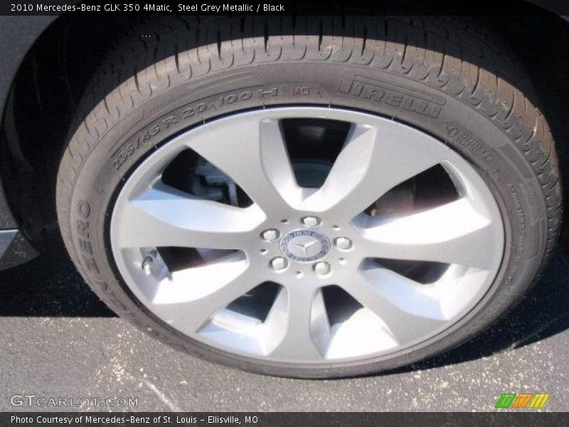 Steel Grey Metallic / Black 2010 Mercedes-Benz GLK 350 4Matic