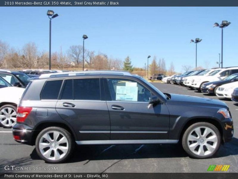 Steel Grey Metallic / Black 2010 Mercedes-Benz GLK 350 4Matic