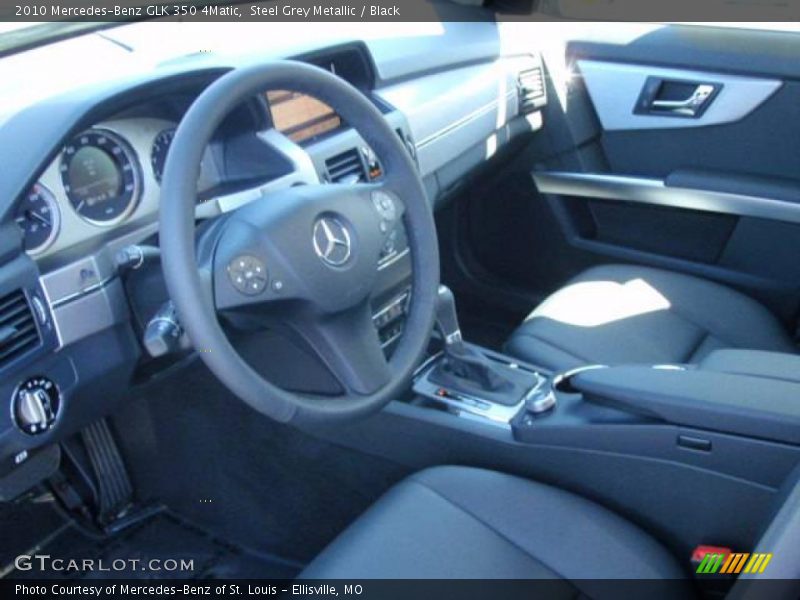 Steel Grey Metallic / Black 2010 Mercedes-Benz GLK 350 4Matic