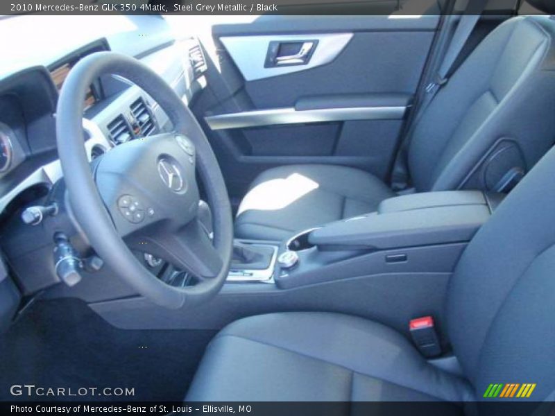 Steel Grey Metallic / Black 2010 Mercedes-Benz GLK 350 4Matic