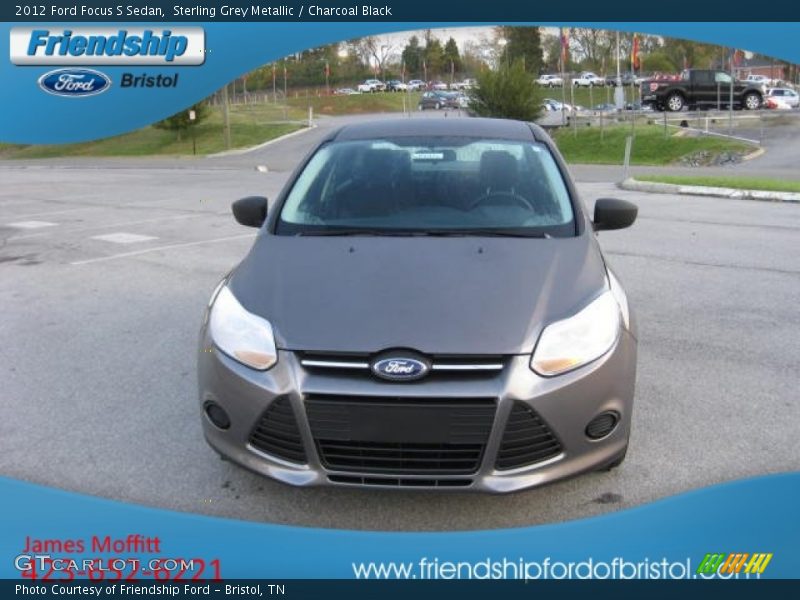 Sterling Grey Metallic / Charcoal Black 2012 Ford Focus S Sedan