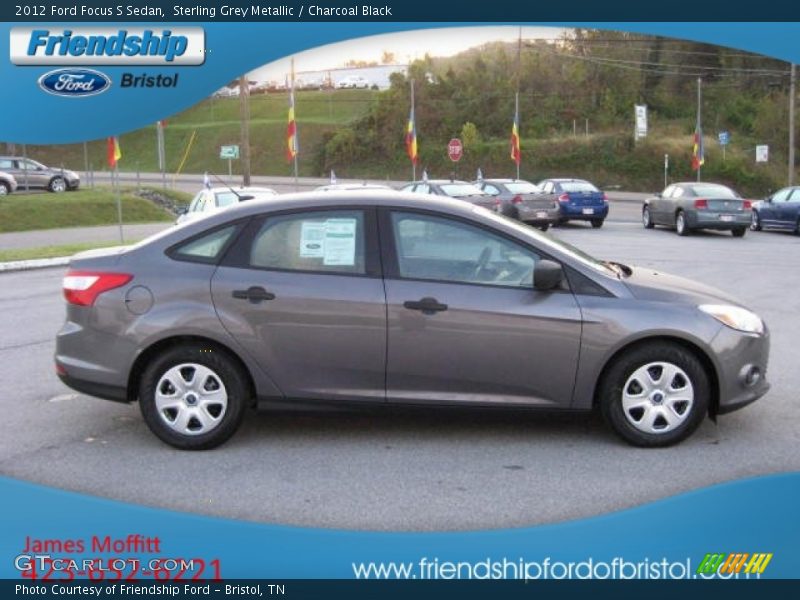 Sterling Grey Metallic / Charcoal Black 2012 Ford Focus S Sedan