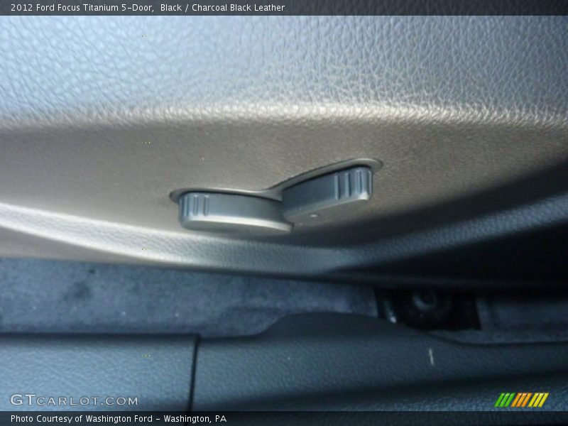 Black / Charcoal Black Leather 2012 Ford Focus Titanium 5-Door