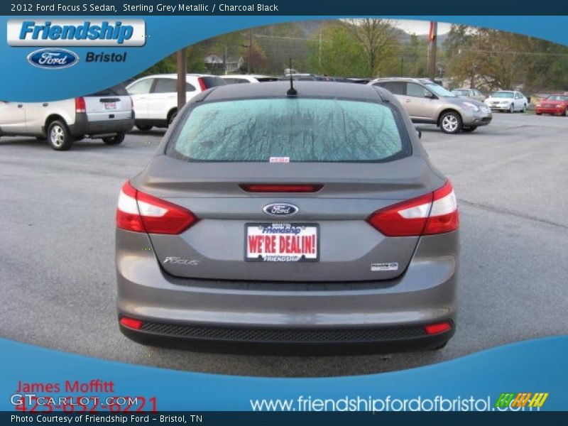 Sterling Grey Metallic / Charcoal Black 2012 Ford Focus S Sedan