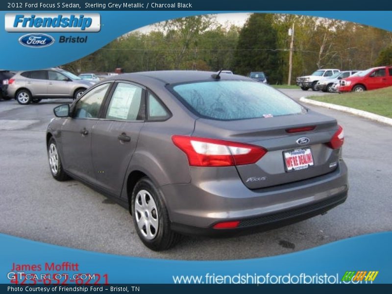 Sterling Grey Metallic / Charcoal Black 2012 Ford Focus S Sedan