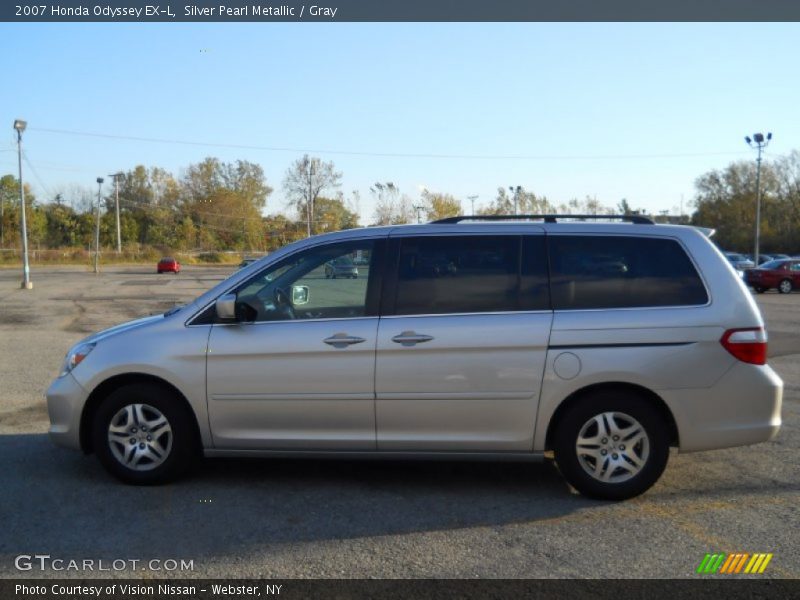 Silver Pearl Metallic / Gray 2007 Honda Odyssey EX-L